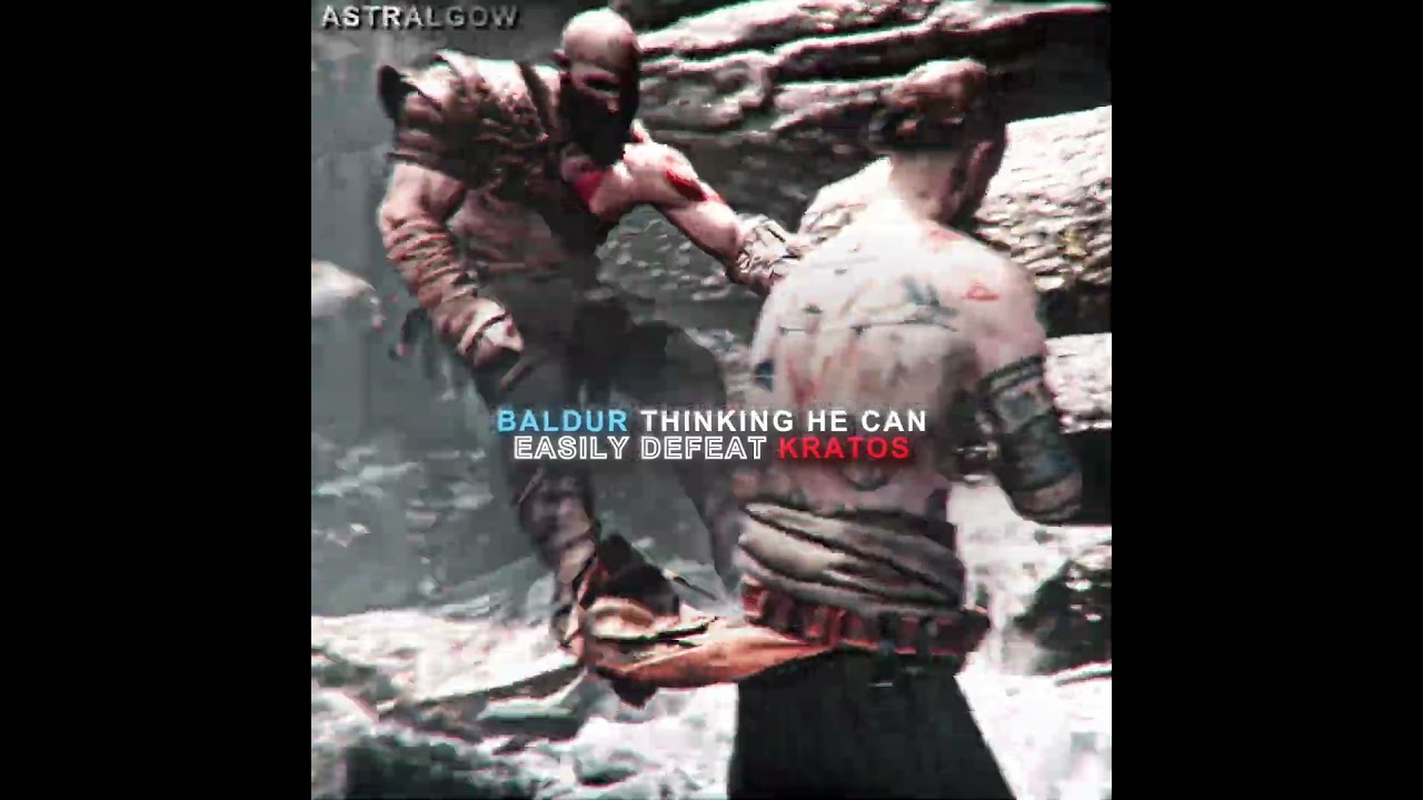 Baldur really thought he could win with Kratos😭┃God of War [4K] #shorts