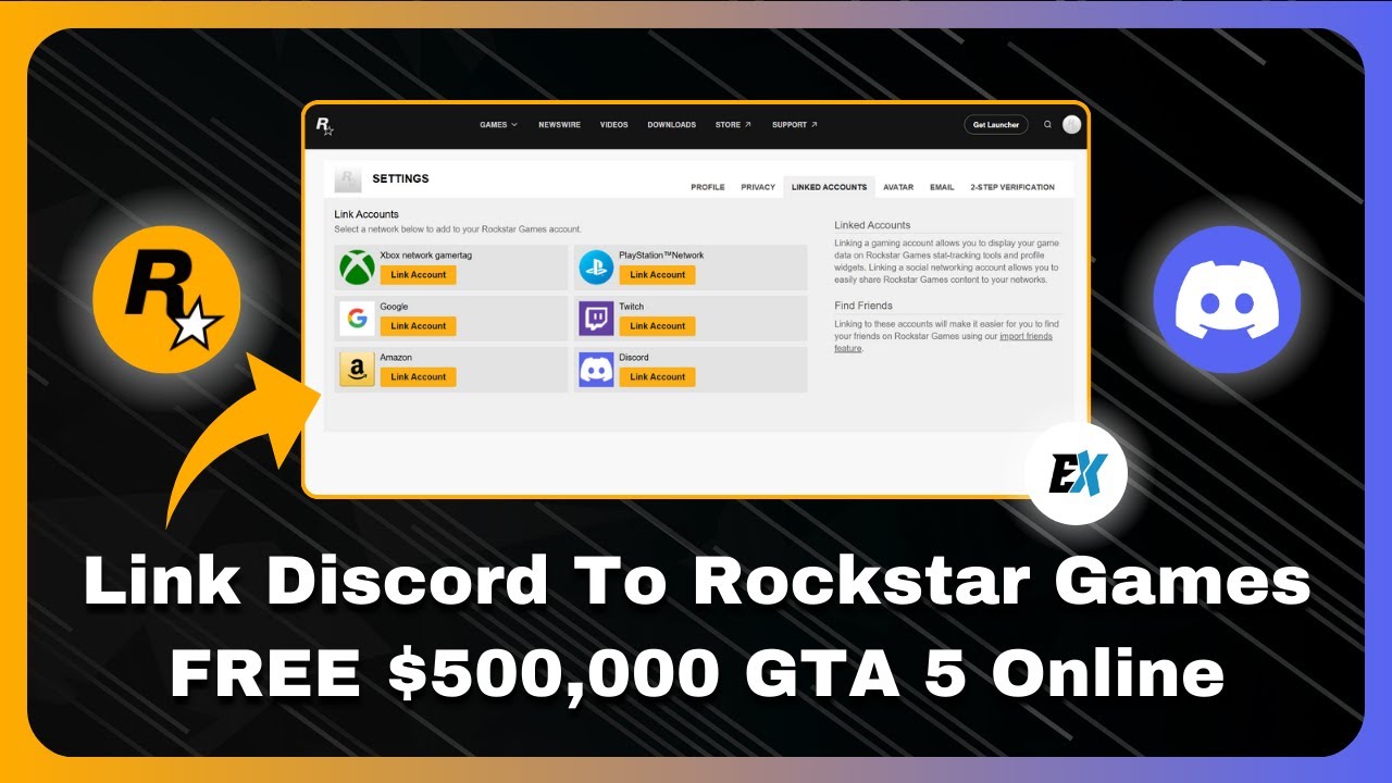 Как связать Discord с аккаунтом Rockstar Games и получить БЕСПЛАТНО 500 000 в GTA Online