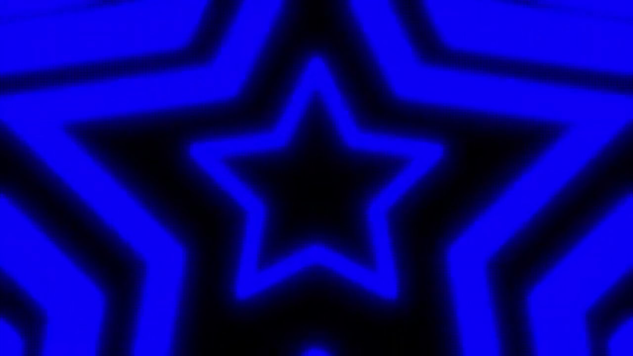 Black and Blue Y2k Neon LED Lights Star Background || 1 Hour Looped HD