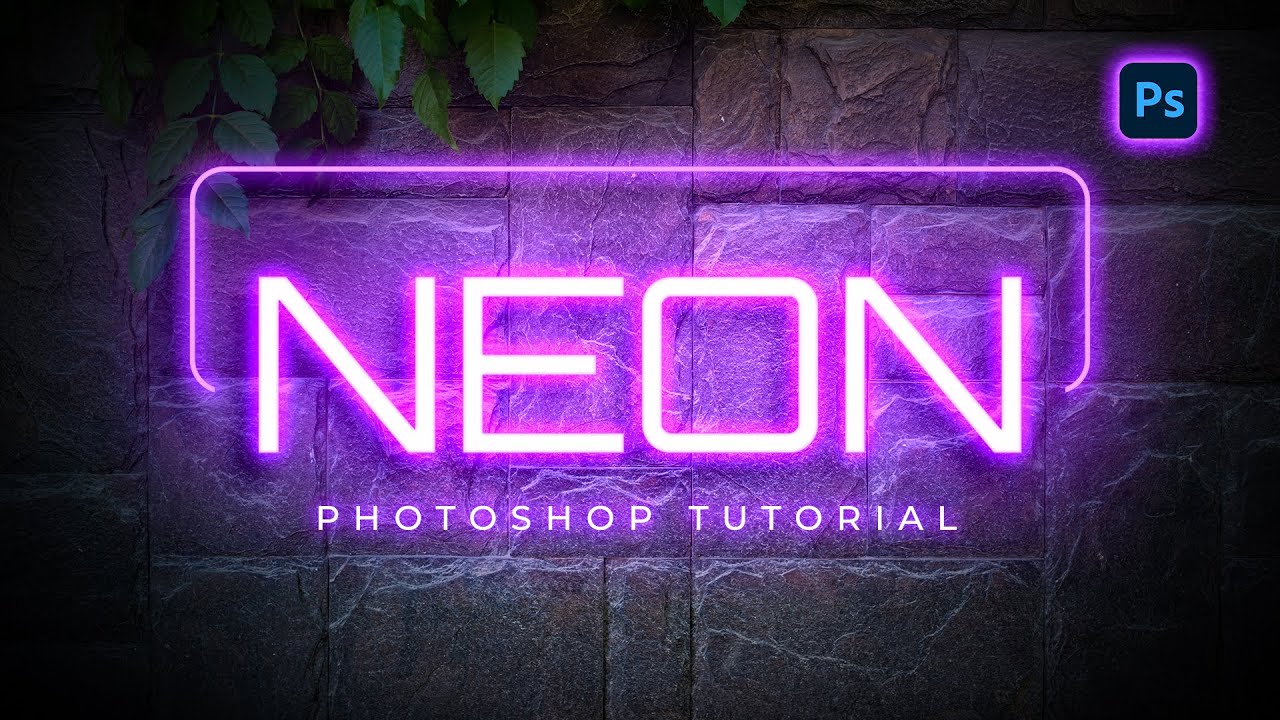 Создайте эффект светящегося неонового текста в Photoshop