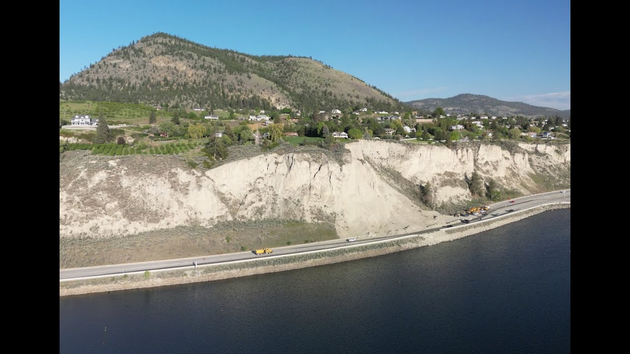 RAW: Birds eye view of Summerland slide