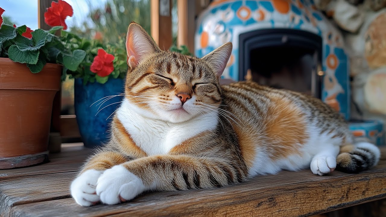 12 Hours Of Calming Music for Cats 🐈 Restful Sleep Sounds 🎵 Calm and Cozy Cat Night 😴 No Ads