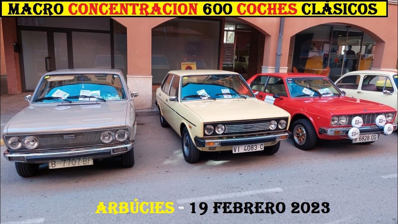 ✅Macro concentración 600 coches clásicos en Arbucies 19-2-23. Cars and coffee. Voitures classiques.