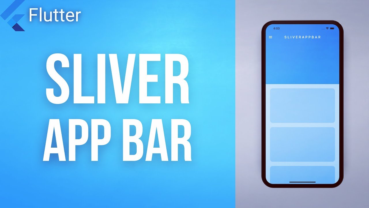 Панель приложений SLIVER • Виджет дня Flutter № 12