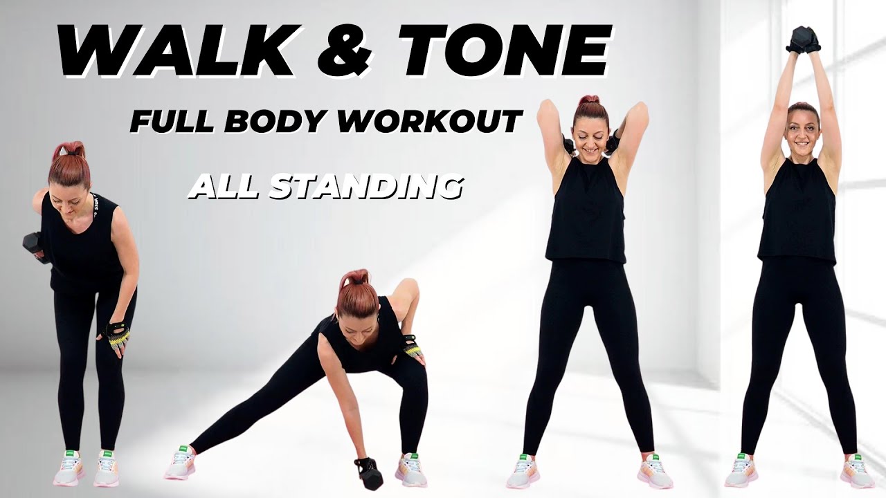 🔥35 Min WALK & TONE Dumbbell Workout🔥Burn Fat & Build Muscle🔥Full Body Compound Moves🔥One Dumbbell🔥