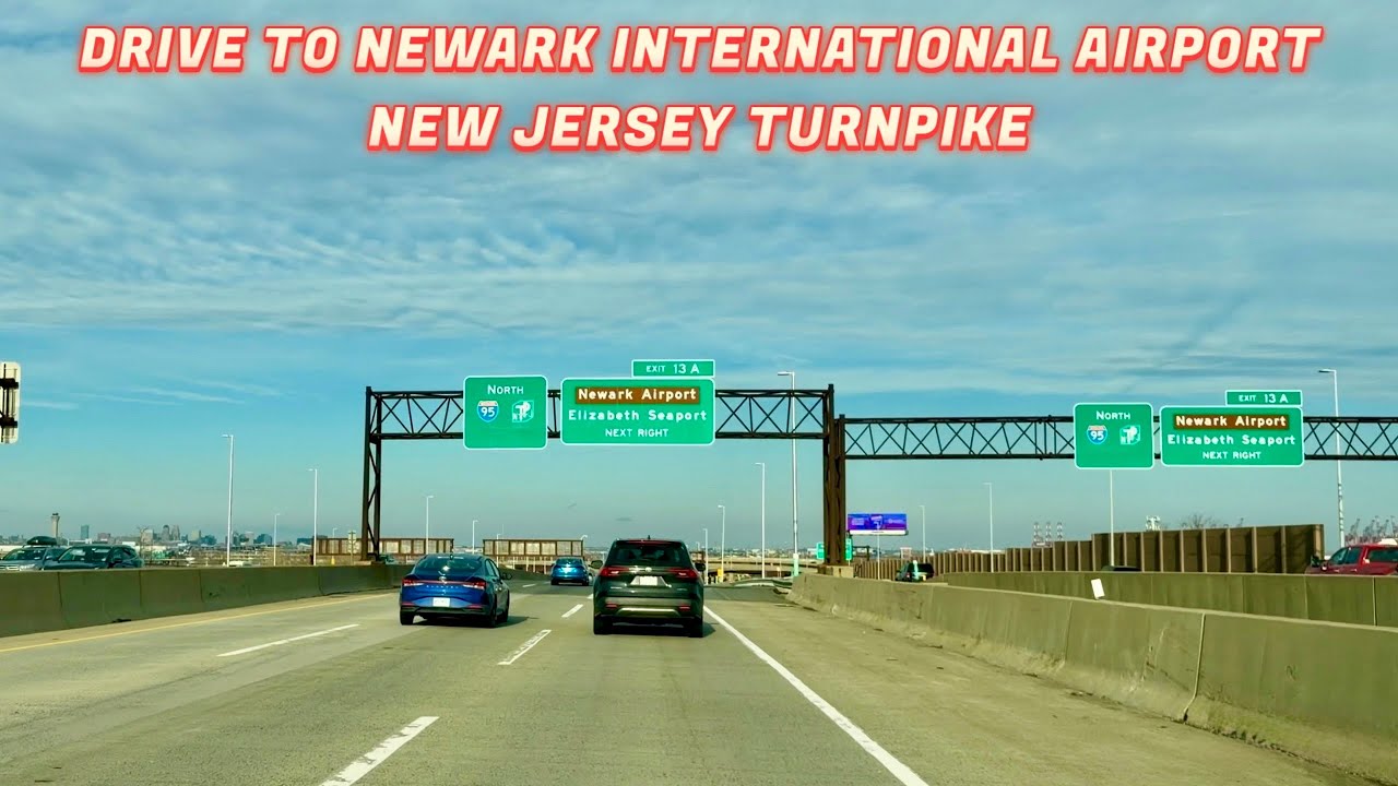 Drive on New Jersey Turnpike to Newark Airport