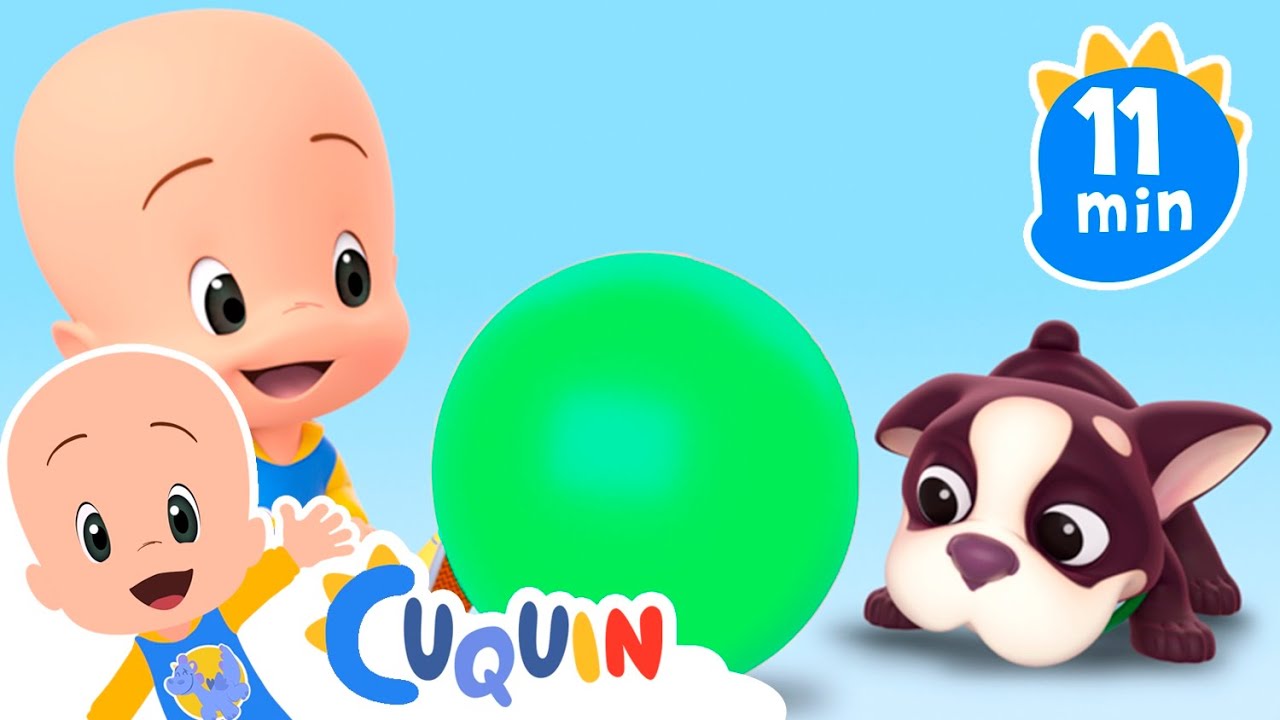 Pass the green ball | Learn with Cuquin