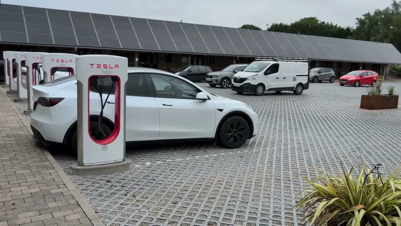 Tesla Supercharger - Flimwell, UK