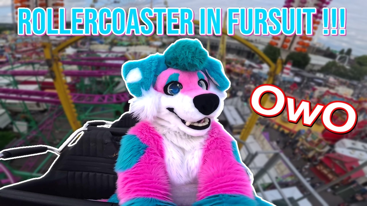Riding a Roller Coaster in Fursuit!