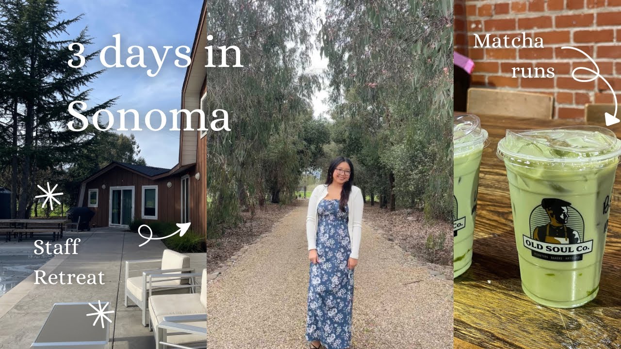 3 days in Sonoma 🍷 | team-bonding activities, arcade, eating yummy food, cafes