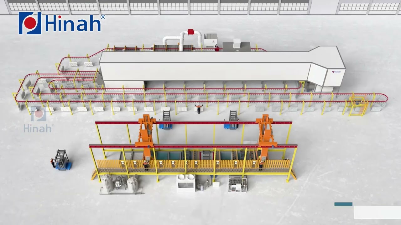 Gantry stepping electrodeposition coating line
