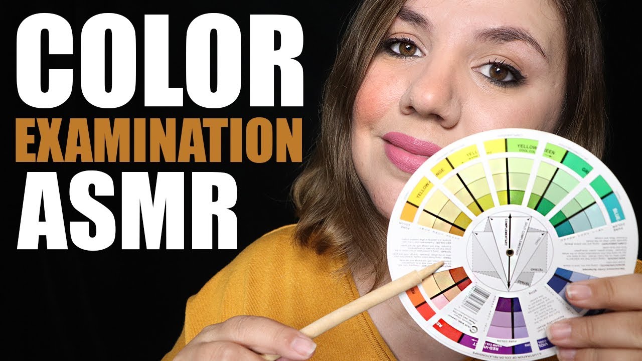 ASMR COLOR Chart Examination | Personal Attention, Face Touching
