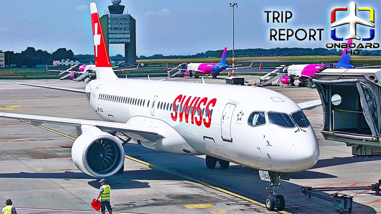 TRIP REPORT | Swiss Business Class | Airbus A220 (CS300) | Budapest - Zurich