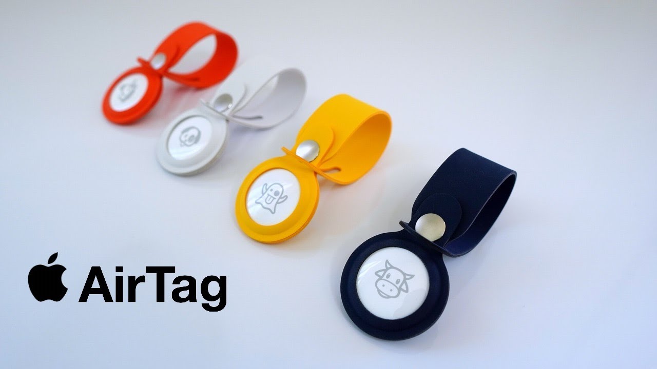 Apple AirTag 4 Pack Unboxing with Loops and Leather Key Ring