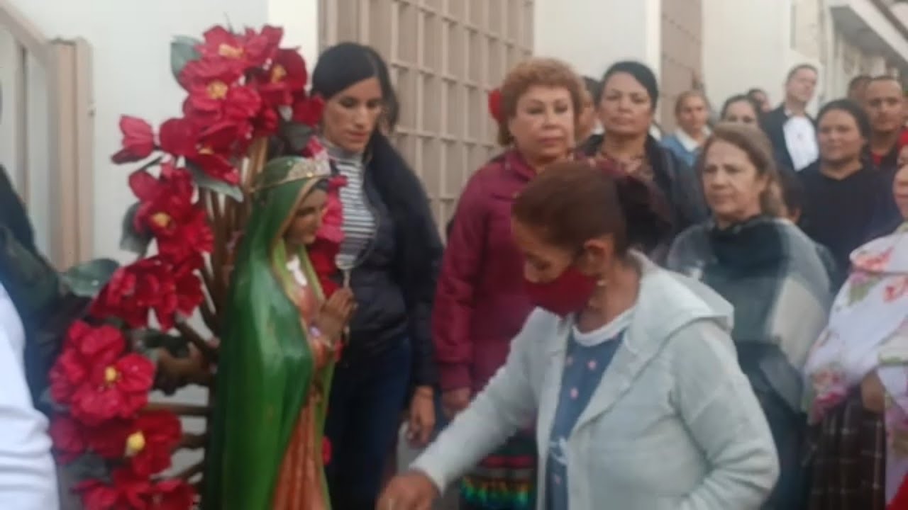 Fieles de Las Zarquillas Michoacán se encomiendan a la Virgen de Guadalupe ‎@cotidiano399 