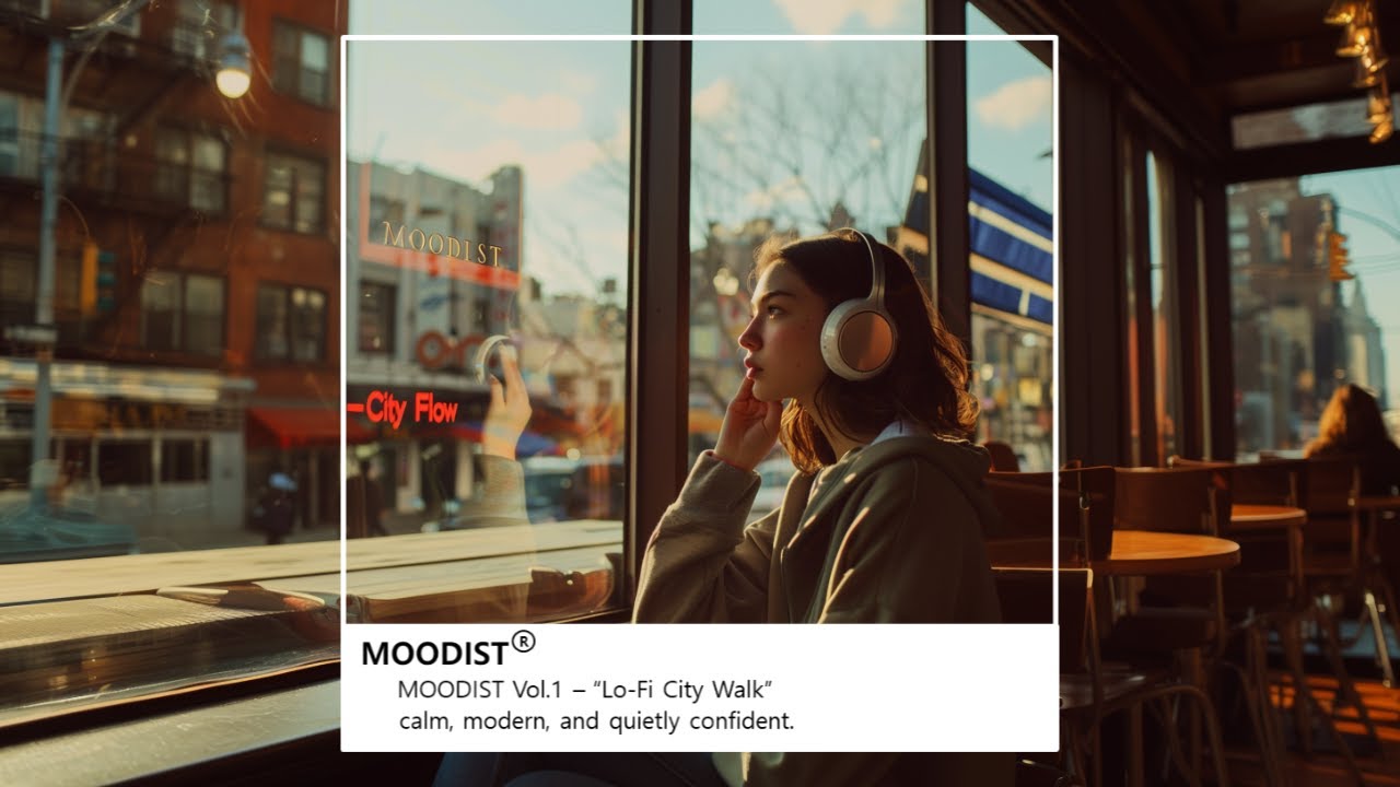 [Playlist] MOODIST Vol.1 – Lo-Fi City Walk | 카페, 공부, 산책할 때 듣는 감성 로파이 음악