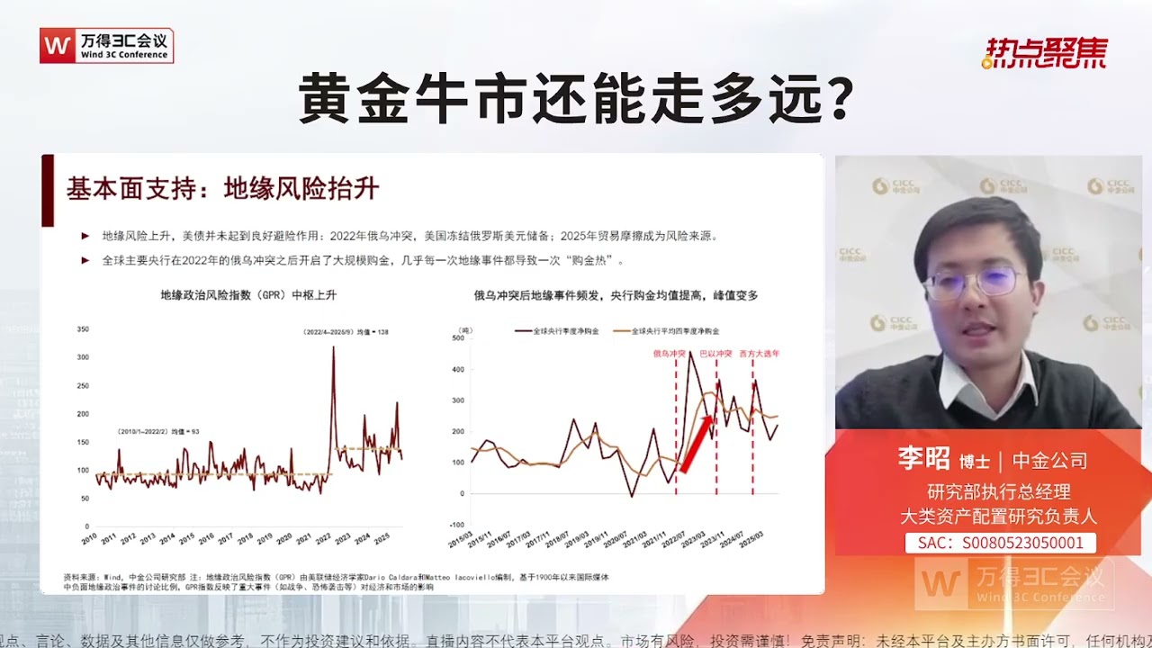 中金大类资产丨李昭：黄金牛市还能走多远