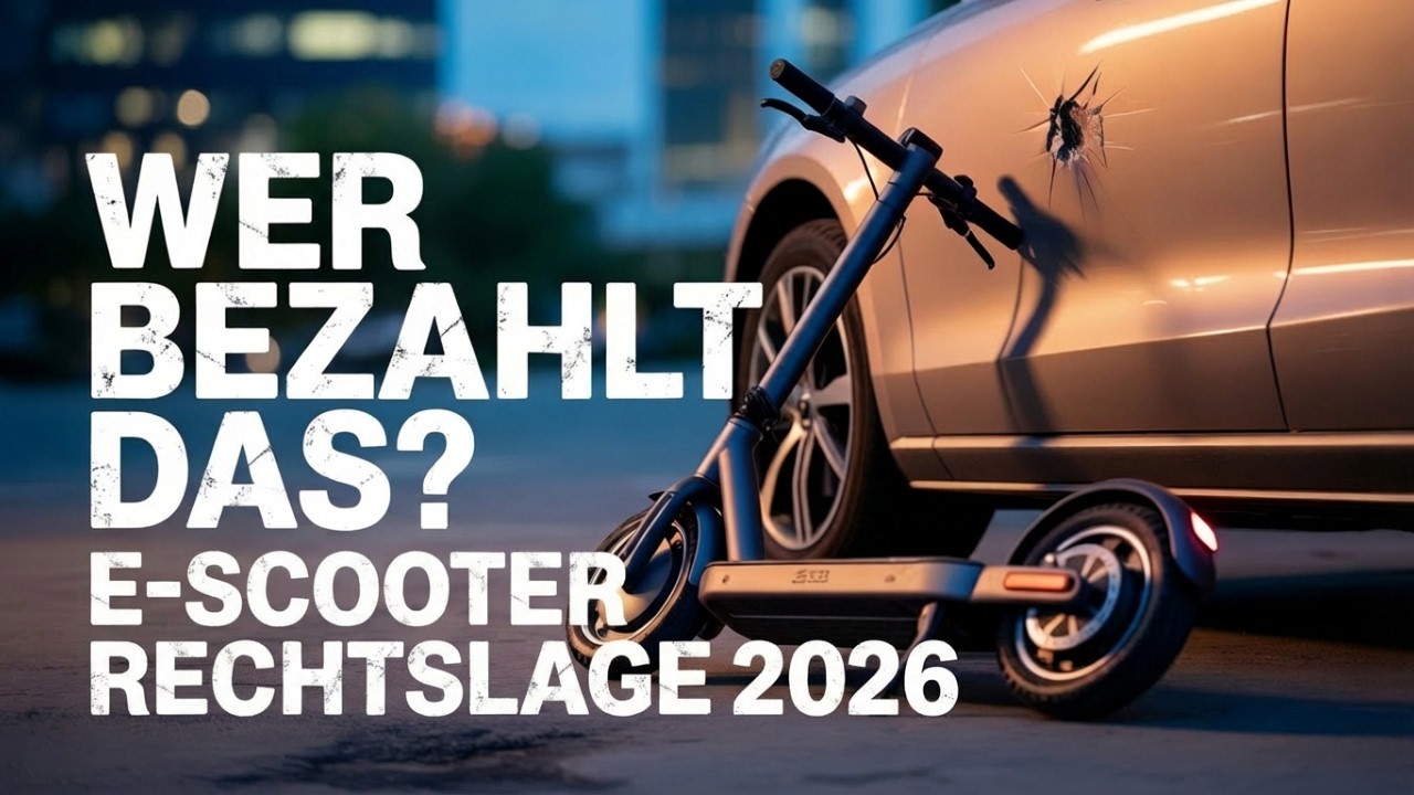 Kratzer am Auto durch E-Scooter? DAS ist das Problem!