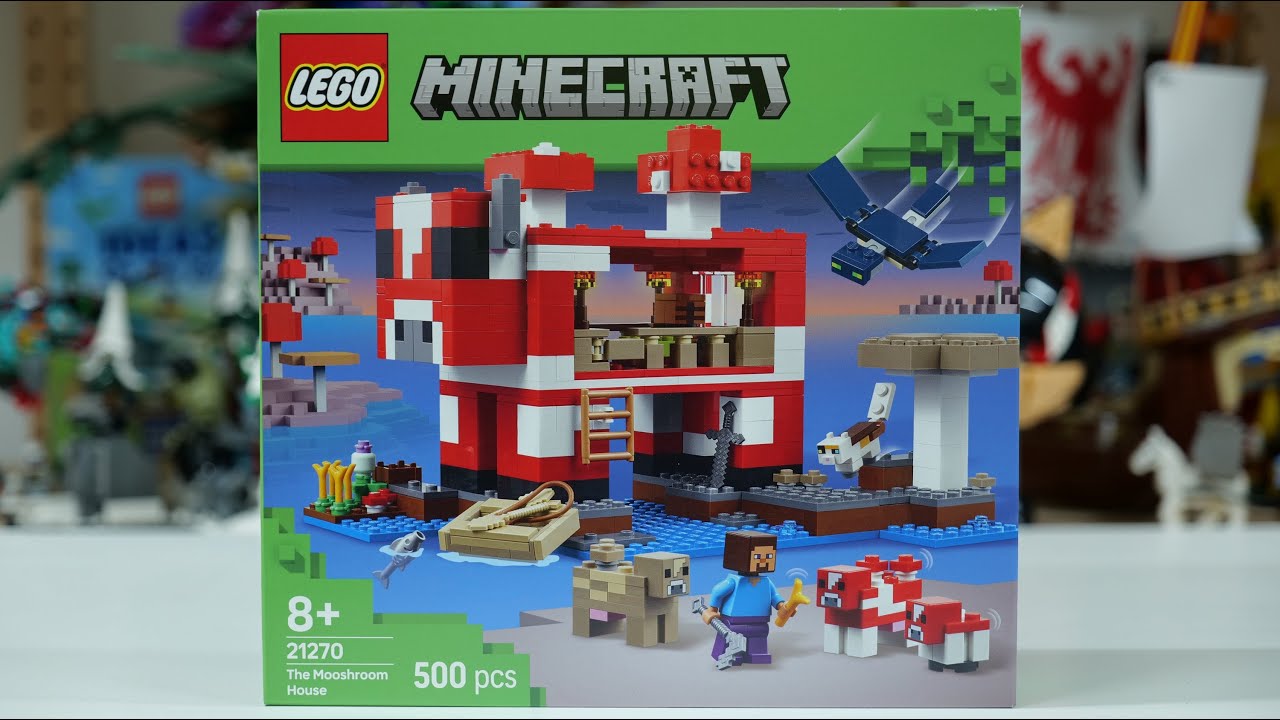 LEGO Minecraft 21270 Dom z grzybami &ndash; recenzja LEGO Speed Build