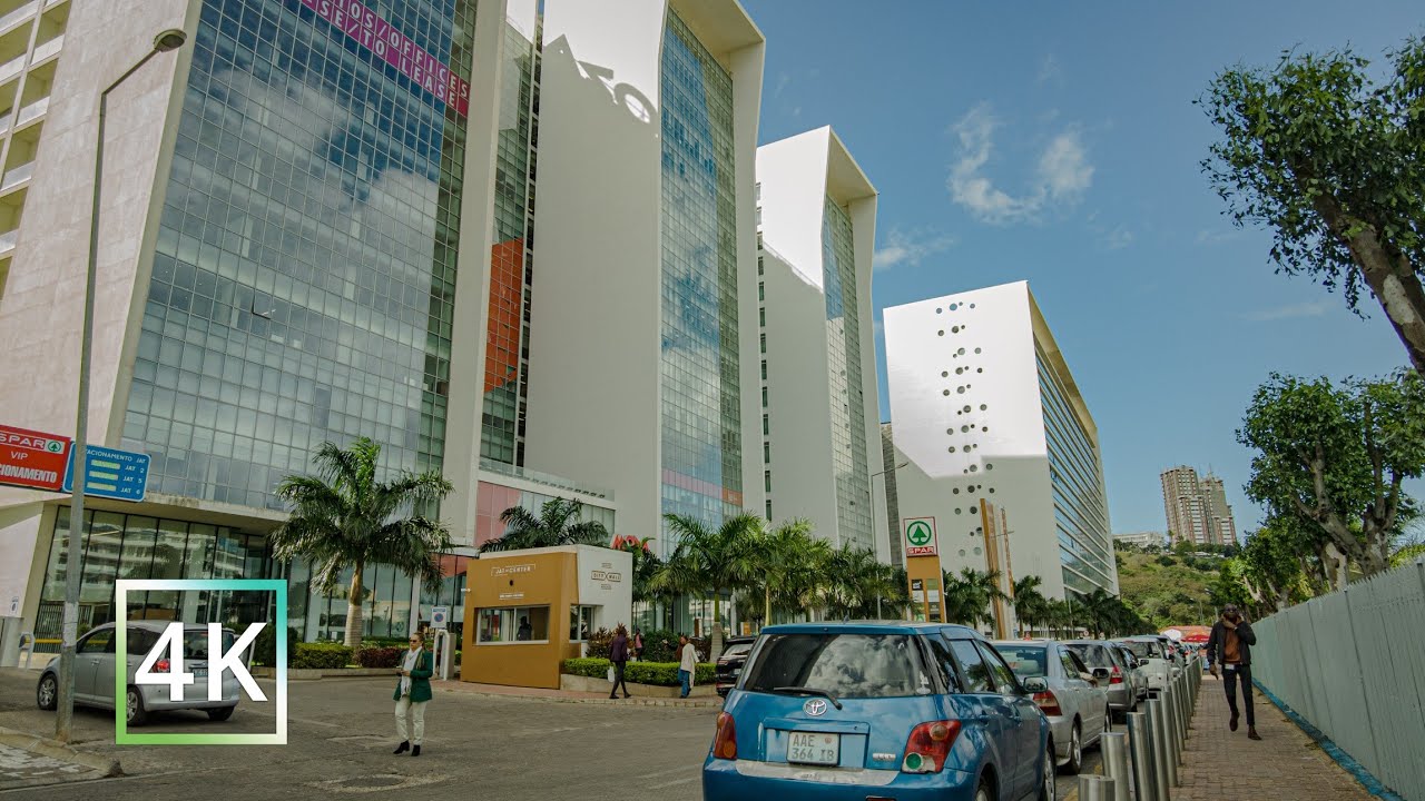 MAPUTO CITY -VLADIMIR LENINE WALK TOUR MOZAMBIQUE 4K