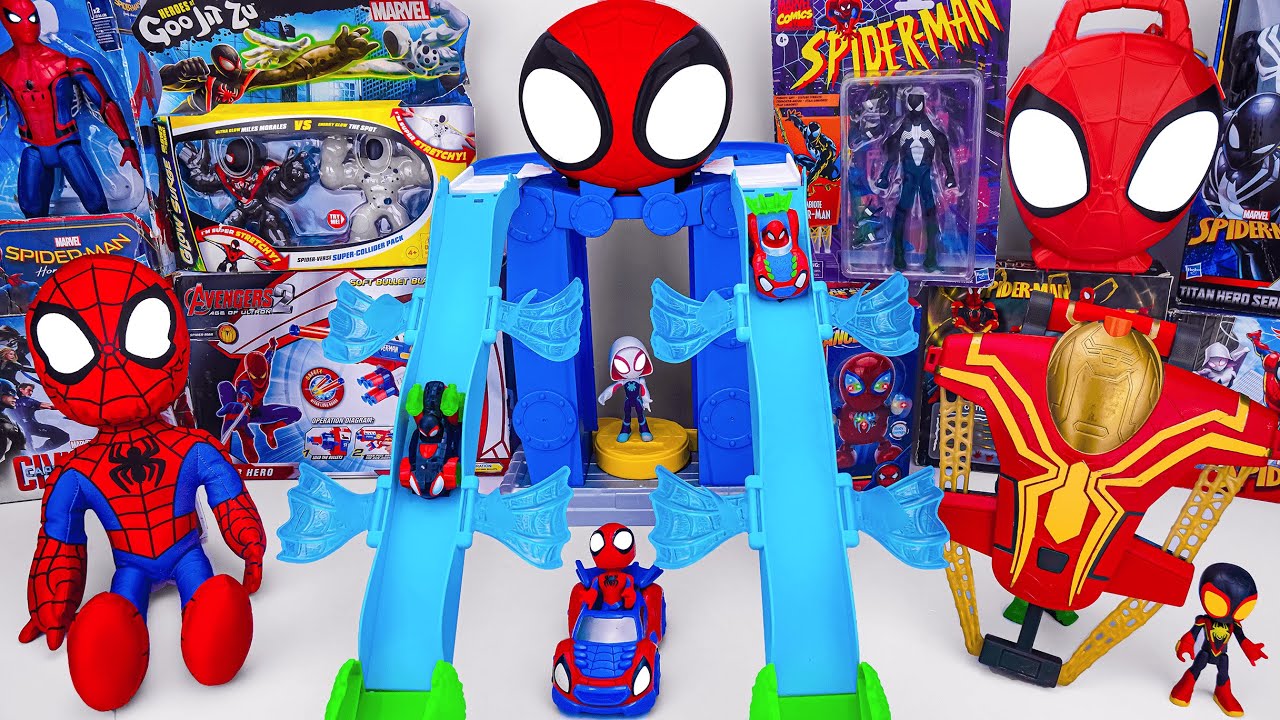Marvel Spiderman Toys Unboxing Review | Spider Man Shield | Spidey & His Amazing Friends Webquarters