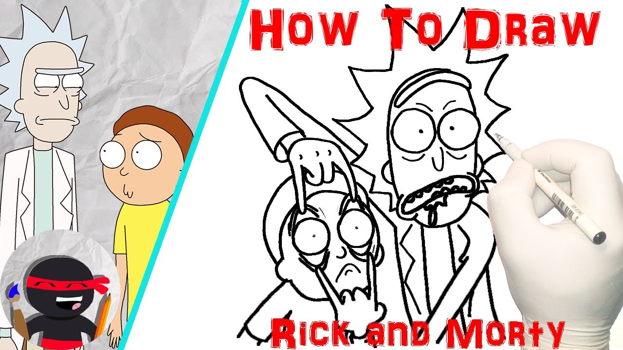 How To Draw Rick and Morty | Easy, Step By Step Tutorials for Beginners