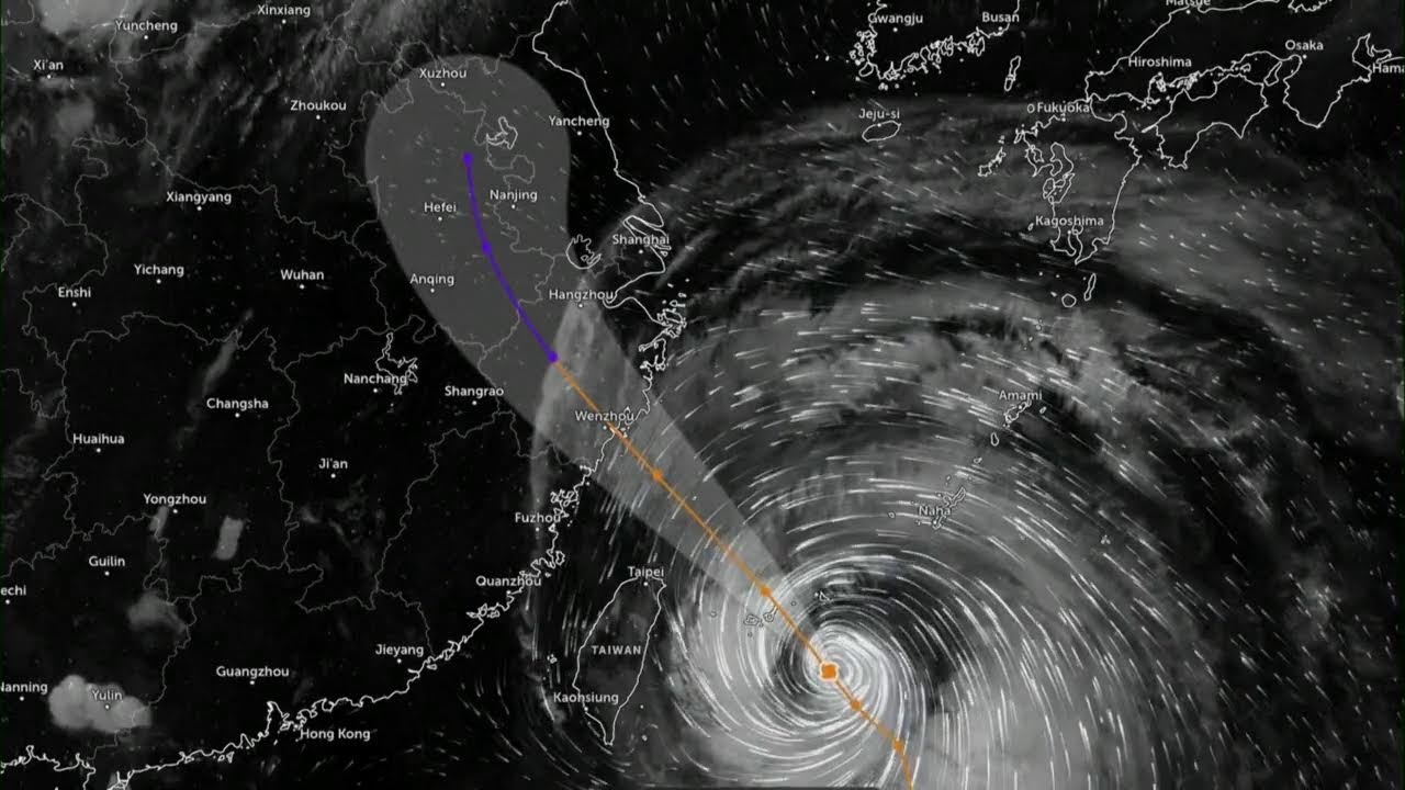 Live tracker of Typhoon Bavi