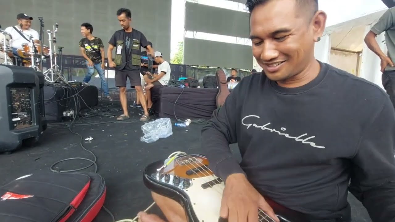 Persiapan Cek Sound ADELLA Binuang Kalsel