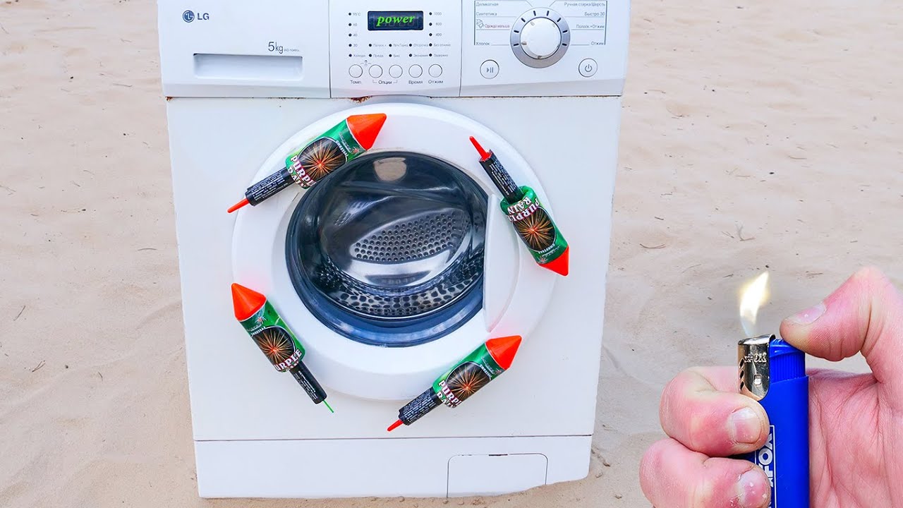 EXPERIMENT: Washing Machine vs XXL Rocket