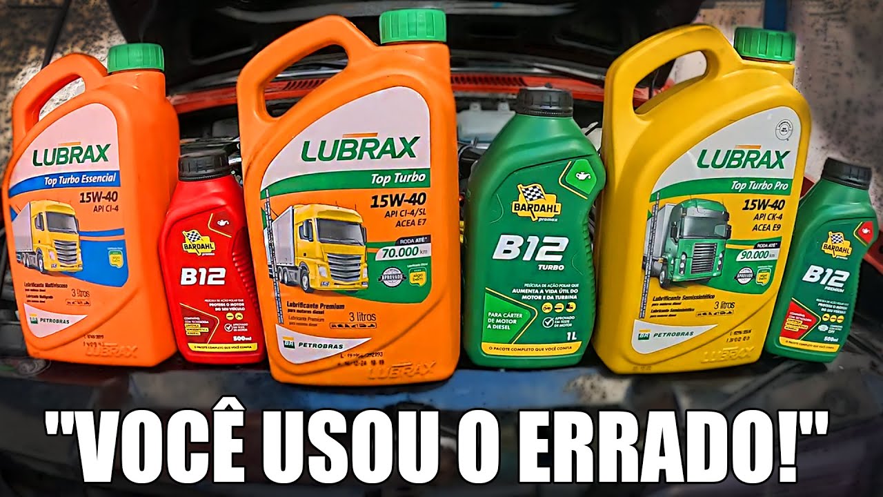 TODOS os LUBRAX TOP TURBO com TODOS os BARDAHL B12 - Teste