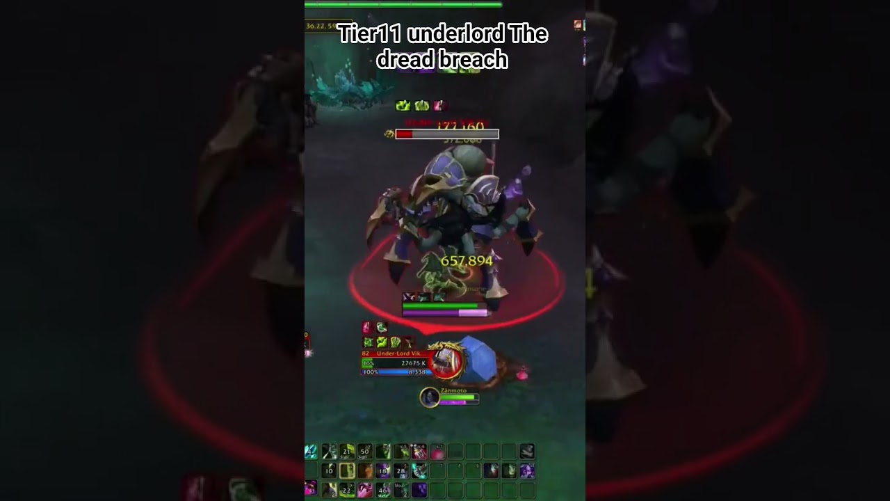 TIER11 underlordbthe dread breach #worldofwarcraft #wow #gaming #delves #wowgameplay #fast