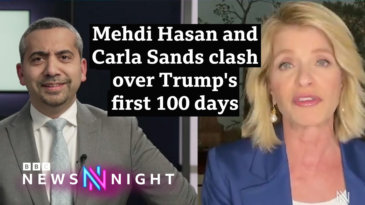 Mehdi Hasan and Carla Sands clash over Trump's first 100 days