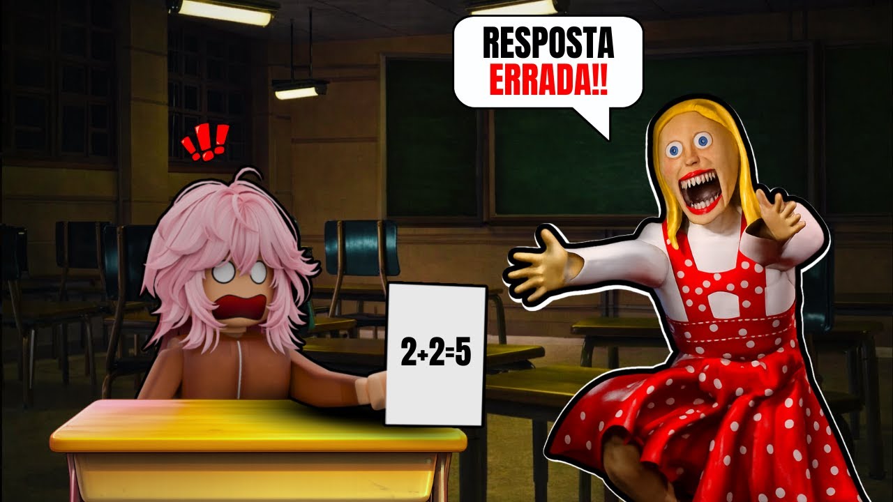 IRRITEI A PROFESSORA E FUI CASTIGADA NA ESCOLA 😰 | School Time Roblox Horror
