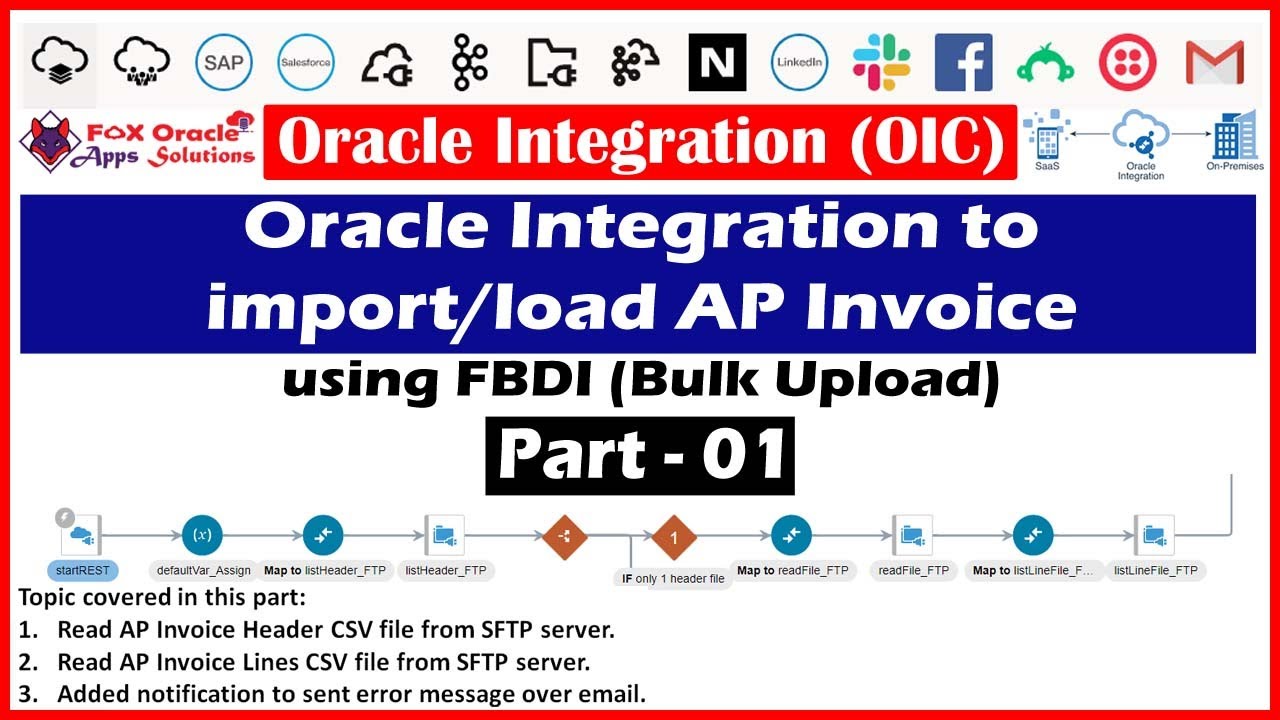 Part - 01 | Import AP invoice using FBDI in OIC | How to import AP invoice using FBDI | OIC tutorial