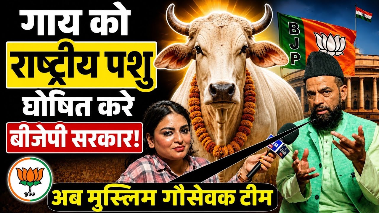 Why are Muslims adamant about declaring the cow the national animal! Watch this announcement by t...
