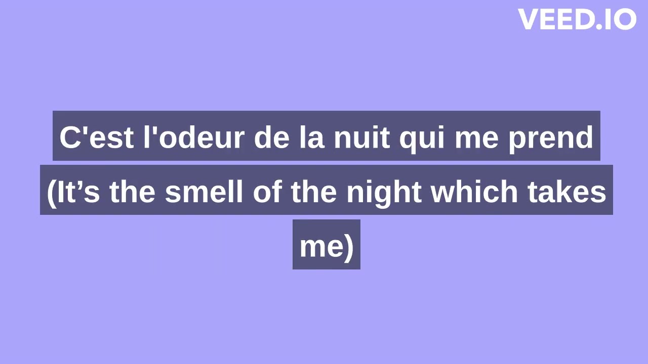 Ce Soir - Kumisolo - French and English lyrics