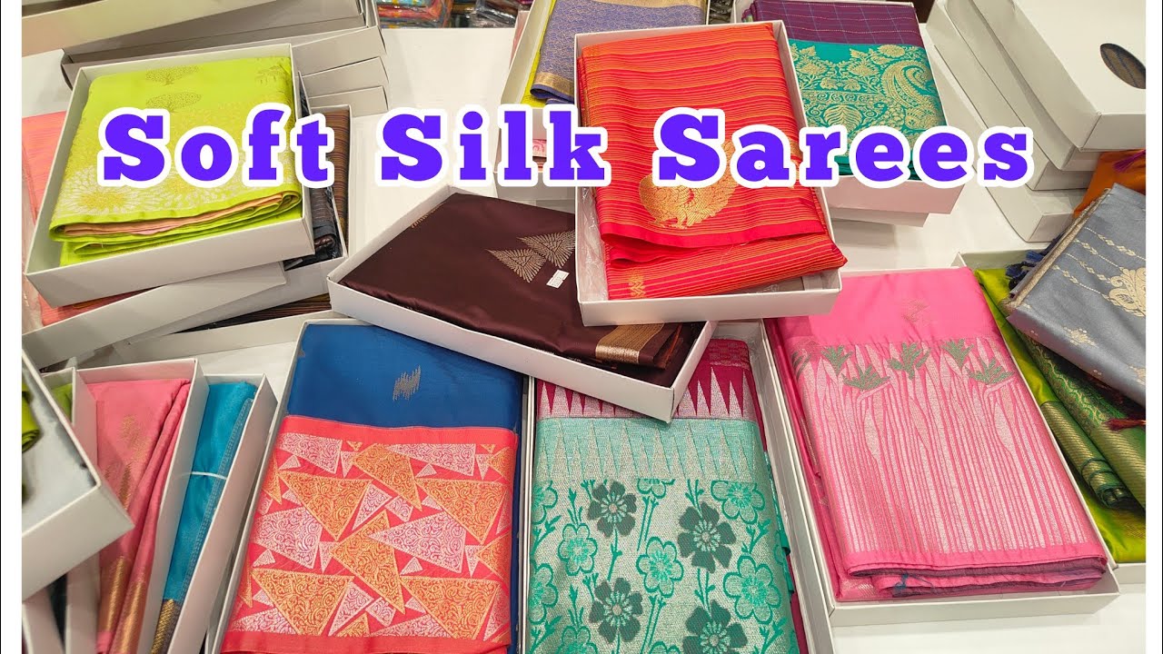 Soft Silk Sarees Collections ‼️ Below Rs.3000 @sppsilkscbe #silksaree #trendingvideo#softsilk#sarees