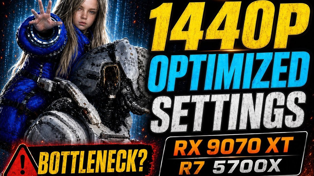 Pragmata Optimized Settings Benchmark | RX 9070 XT + Ryzen 7 5700X &mdash; Any Bottleneck?