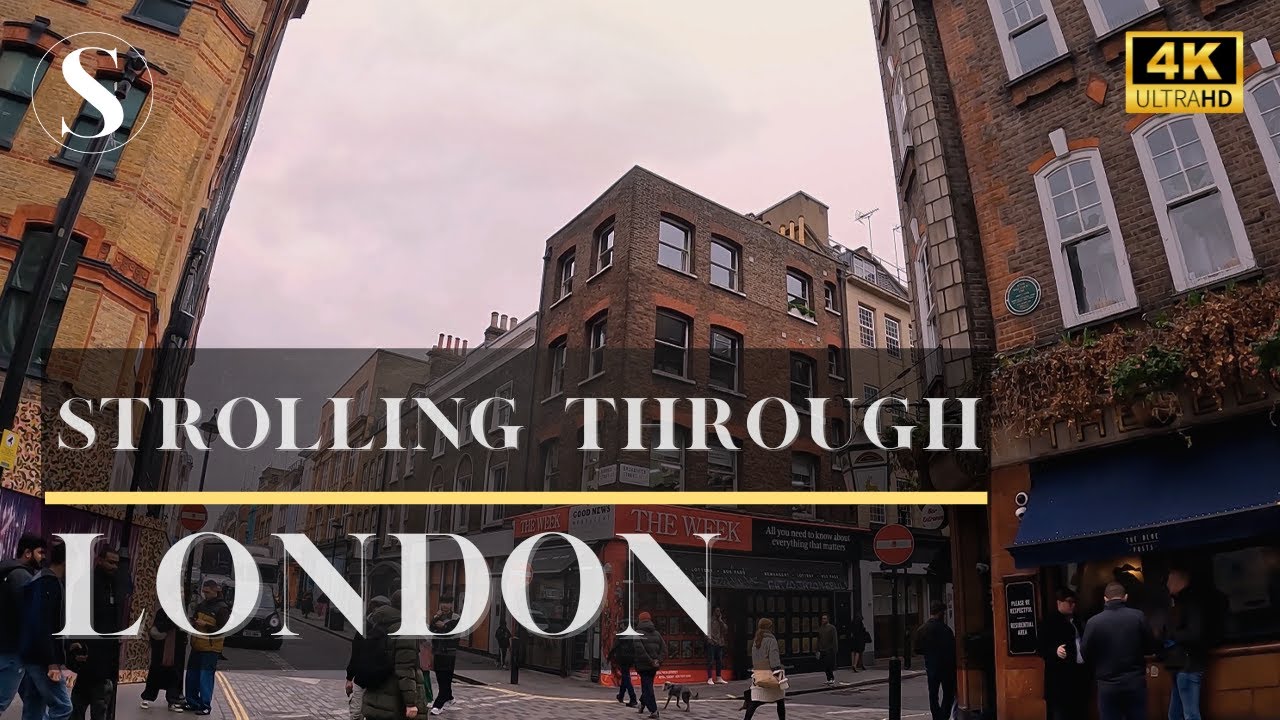 Walking in London's most vibrant neighborhood Soho | #soho #london #walkingtour #relaxing #metro