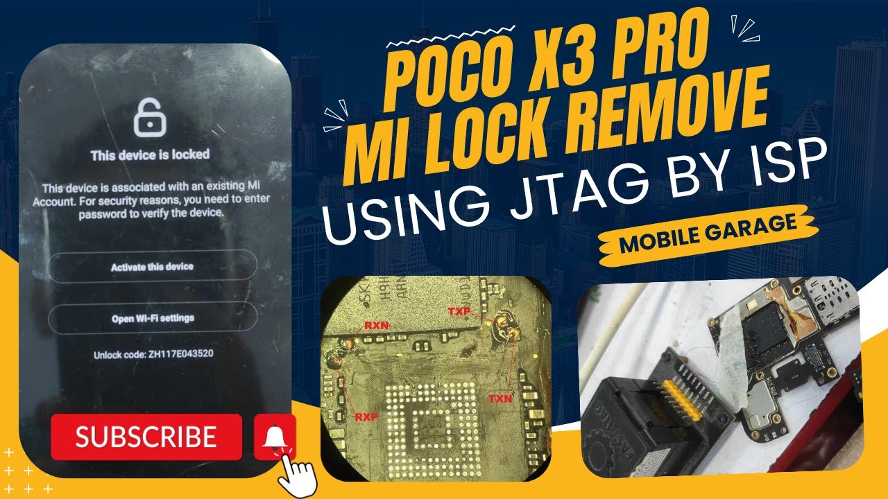 Poco X3 Pro Mi account Lock remove offline isp method by EasyJtag - Mobile Garage