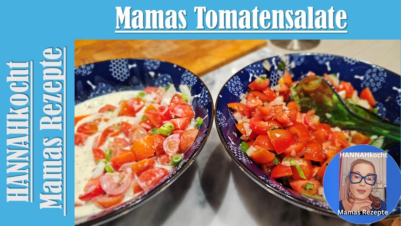 Zwei Tomatensalate. Preis (4 Pers) = 6,31€ /1,58€ pro Pers. GUT ESSEN UND SPAREN!