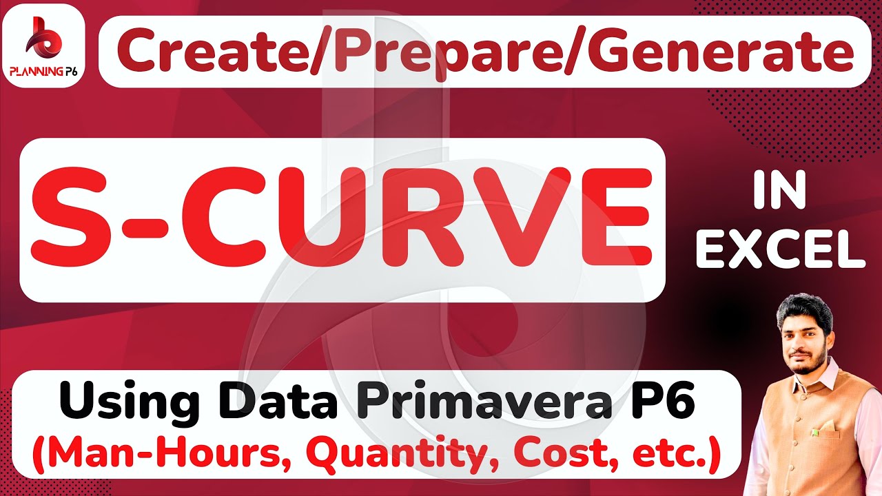 How to Create S Curve in excel by using primavera p6 data | prepare project histogram in excel | p6