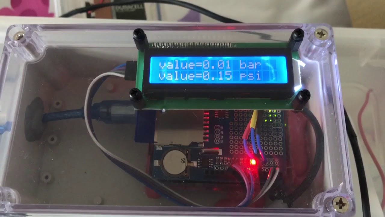 Arduino pressure measuring and logging