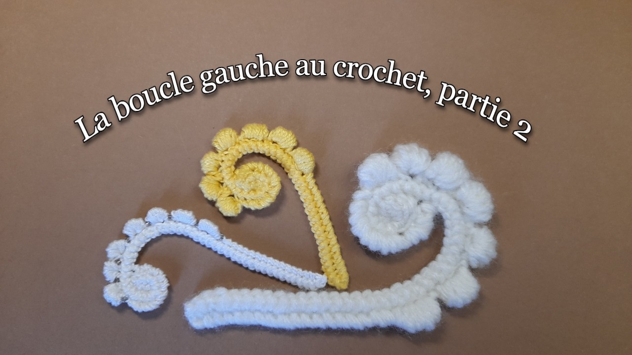 Crochet – la boucle gauche. Partie 2 #crochet #dentelle #tutoriel