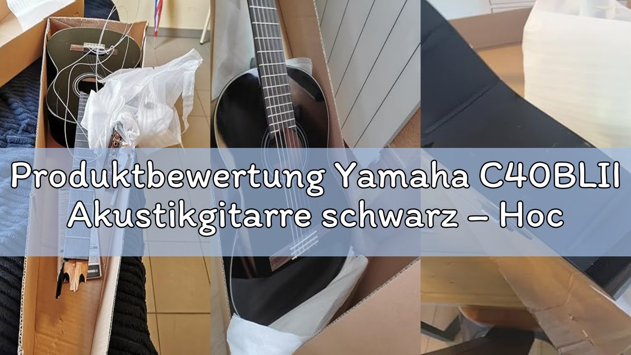 Produktbewertung Yamaha C40BLII Akustikgitarre schwarz – Hochwertige Akustikgitarre für Einsteiger i