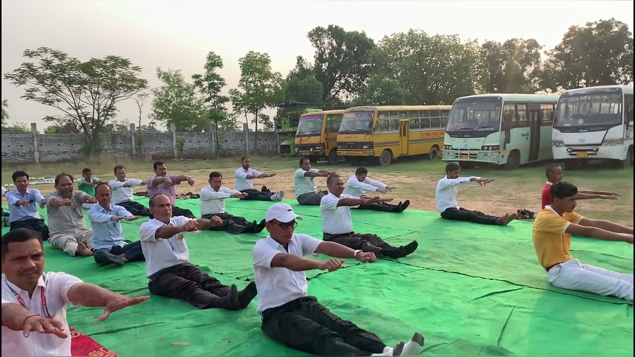 The International Yoga Day celebrated today at St Thomas English School Khizersarai Gaya ,Bihar