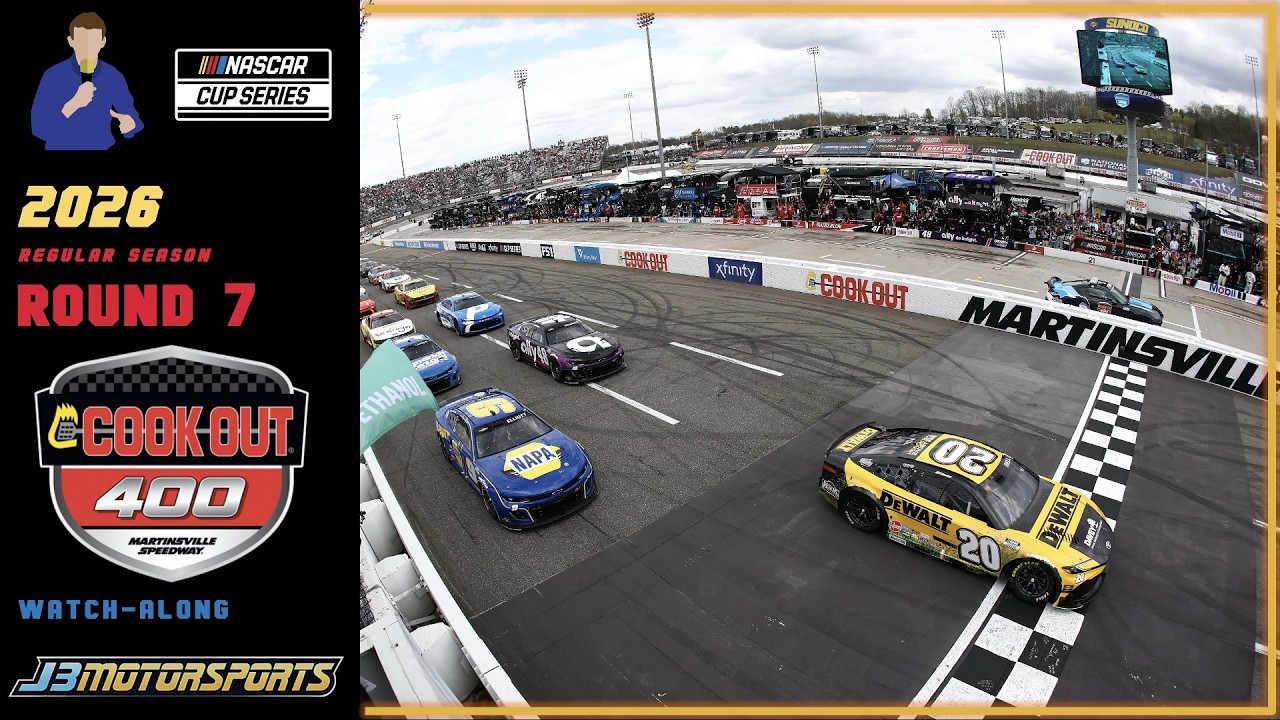 🔴 NASCAR Cup Series | 2026 | Round 7 | #CookOut400 Watch-Along