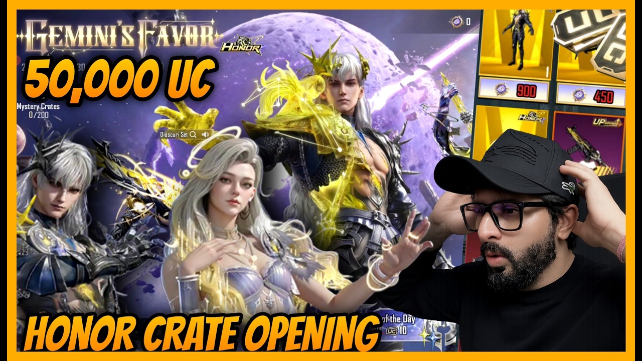 🔥DON'T DO THIS MISTAKE IN HONOR SPIN - 50000 UC HONOR CRATE OPENING l LUCKIEST EVER CRATE OPENING