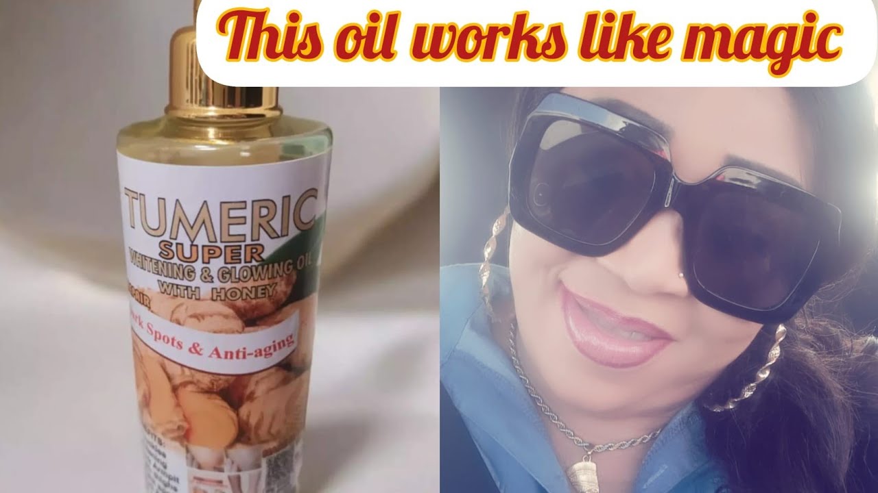 SOF7 TUMERIC  SUPER WHITENING  AND GLOWING OIL WITH HONEY