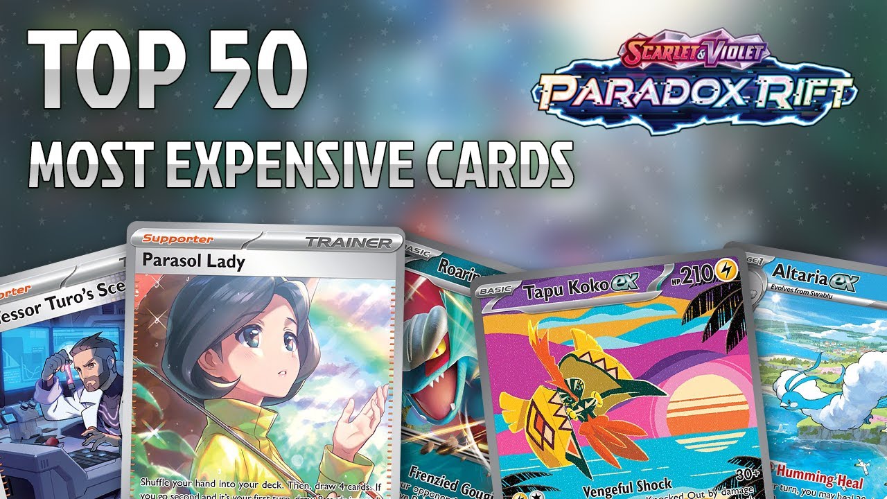 TOP 50 Paradox Rift Pokemon cards
